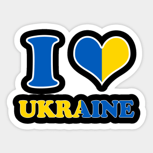 I LOVE UKRAINE Sticker